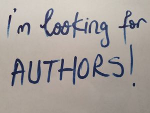 I'm looking for authors for my English blog